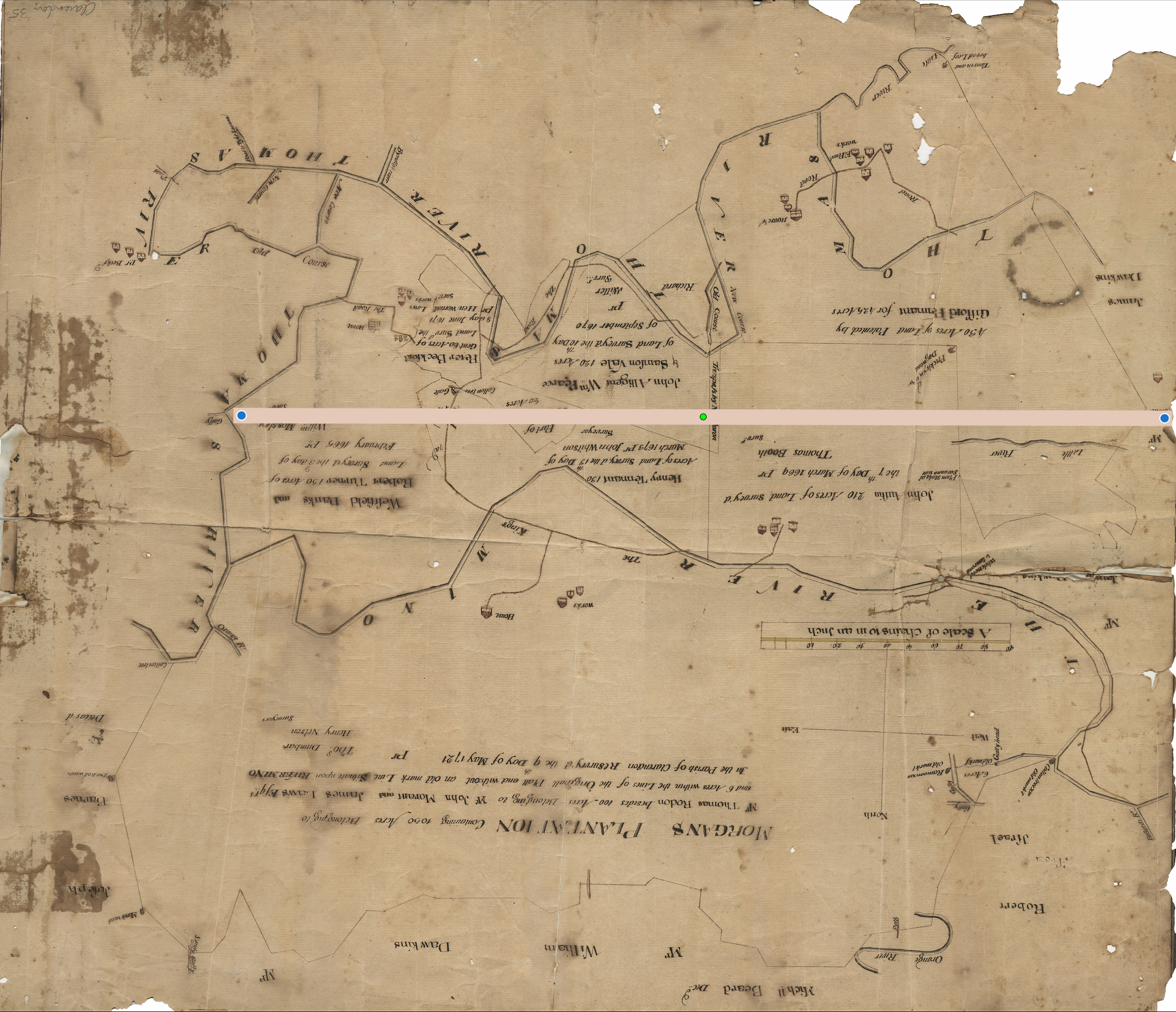 Morgan's Plantation — Survey Map